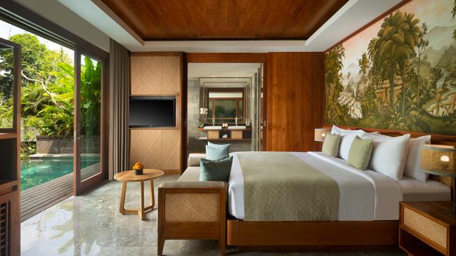 Inside the spacious rooms at Adiwana Suweta. Picture: Adiwana