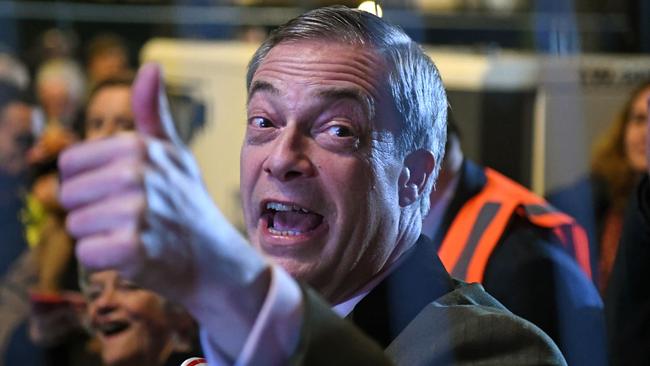 Former British politician Nigel Farage. Picture: AFP