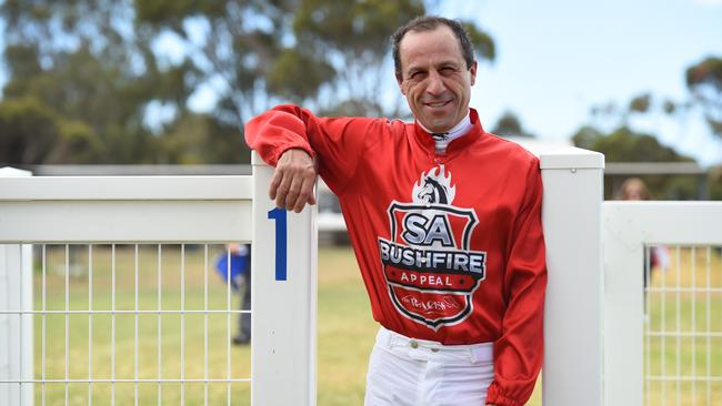 Jockey Michael Vassallo, who rode the winner of race one, Beermint. Picture: Naomi Jellicoe