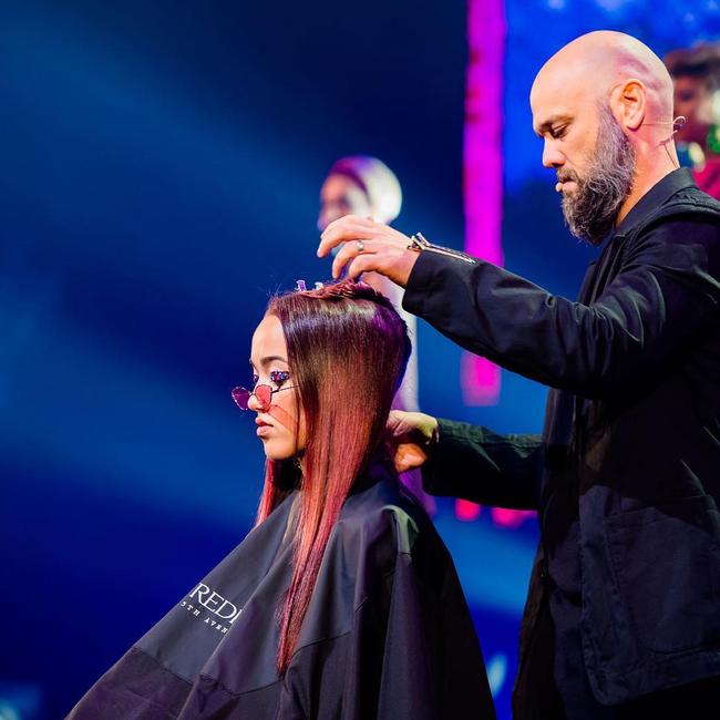 Mr Pace at the Redken Las Vegas Symposium. Picture: Supplied