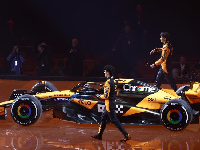 McLaren’s car for the 2025 season. Picture: Zak Mauger/Getty Images