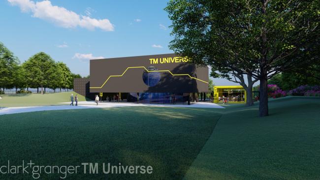 Artist impressions of the proposed TM Universe, a one-of-a-kind science and space centre.