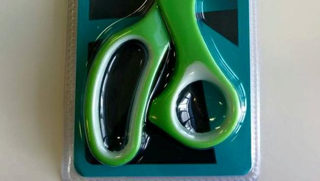 how to open packaged scissors with no scissors 