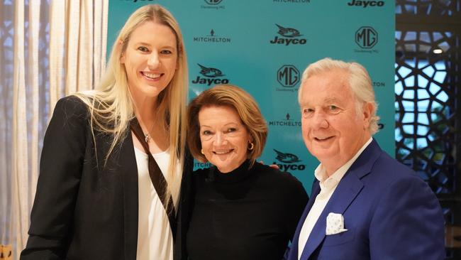 Lauren Jackson with Val and Gerry Ryan