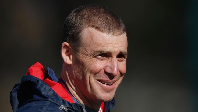 Melbourne coach Simon Goodwin has defended the Demons’ gruelling pre-season camp. Picture: Getty Images