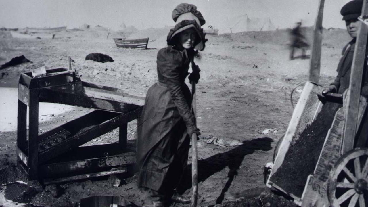 Women were miners too. This Gold Rush photo is from an ABC series called Women of the Gold Rush.