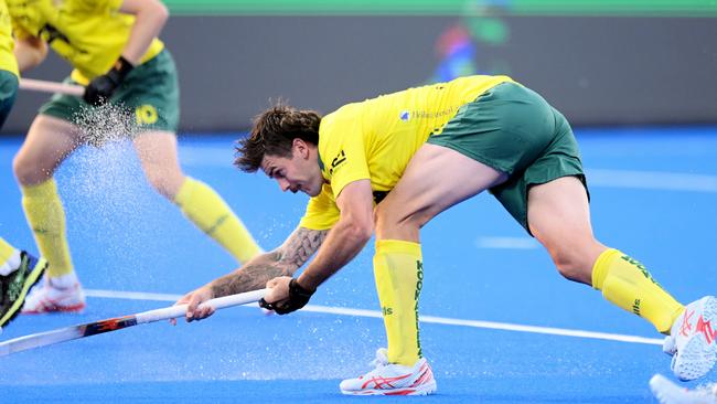 Kookaburras striker Blake Govers in action. (Photo by WorldSportPics/Frank Uijlenbroek)