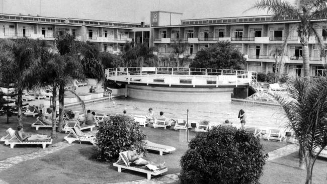 The Chevron Hotel on the Gold Coast in the 1960s.