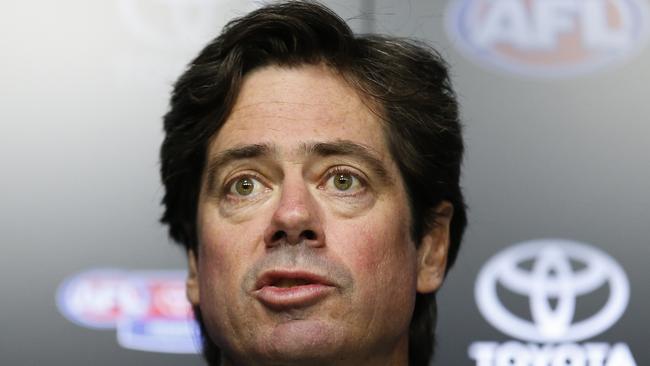 AFL chief Gillon McLachlan says footy will look different when it returns. Picture: Getty Images