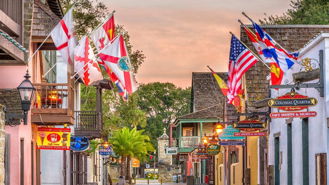 The charming small city of St Augustine, Florida, was fought over by the Spanish, British and Americans. All left their mark. Picture: iStock