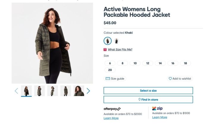 Kmart puffer hot sale jacket women's