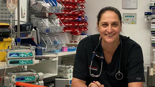 Deputy Director of Emergency Medicine Dr Hayley Frieslich fronted media on Friday saying emergency departments across the GC were facing increasing pressure. Picture: Supplied