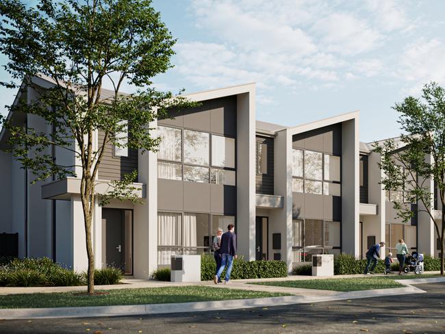 Concept images for The Palms Collection, new terrace-style housing for the Riverlea housing estate by Walker Corporation and Rivergum Homes. Picture Supplied