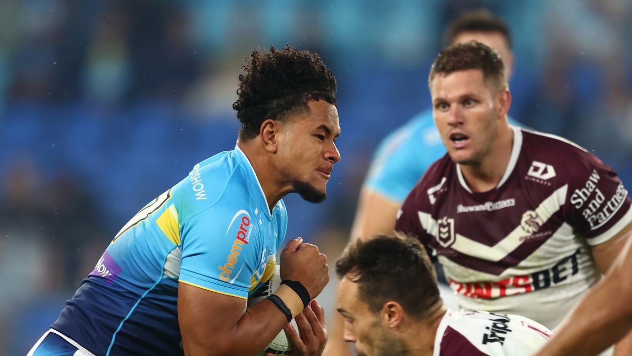 Josiah Pahulu made his debut with the Titans last year but is off to the Storm effective immediately. Picture: Chris Hyde/Getty Images