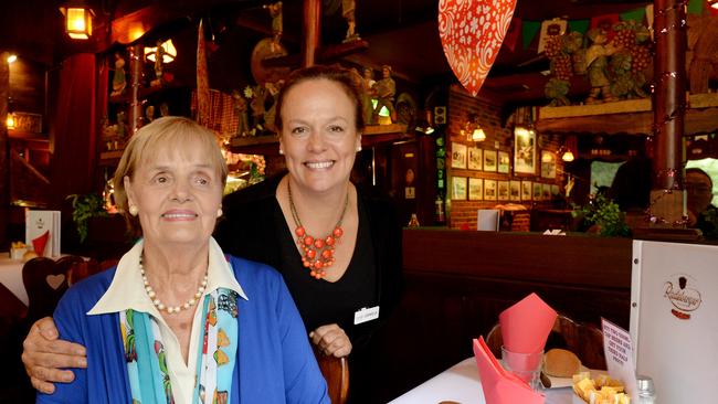 Karin with her daughter, Daniela Koeppen-Rosenfeld, celebrating 60 years of The Cuckoo in 2018.