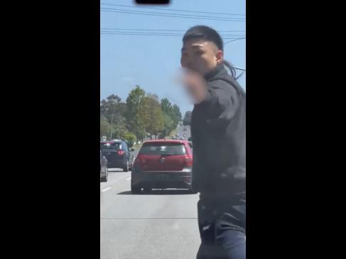 Melbourne driver gets instant karma during road rage