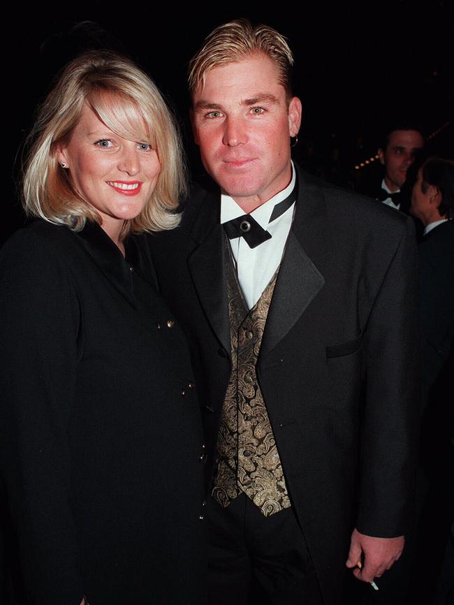 Shane and Simone Warne pictured together in 1997.