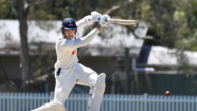 The style of Uni batsman Angus Lovell. Picture John Gass