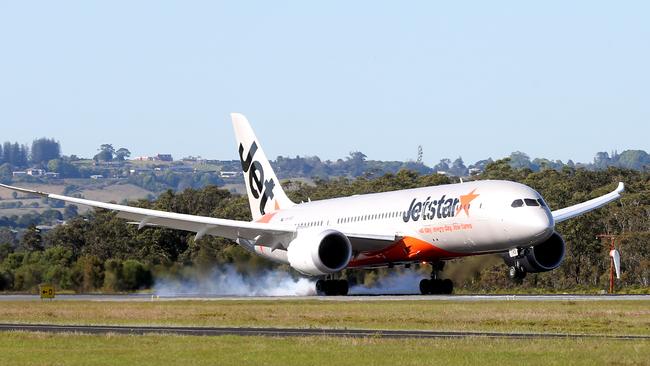 Jetstar says it is considering selling some off some Boeing 787-8 aircraft. Picture: Richard Gosling