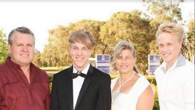 A facebook photograph of Rick Thorburn and family Josh, Julene and Trent. Rick and Trent have been charged in relation to the murder of Tiahleigh Palmer