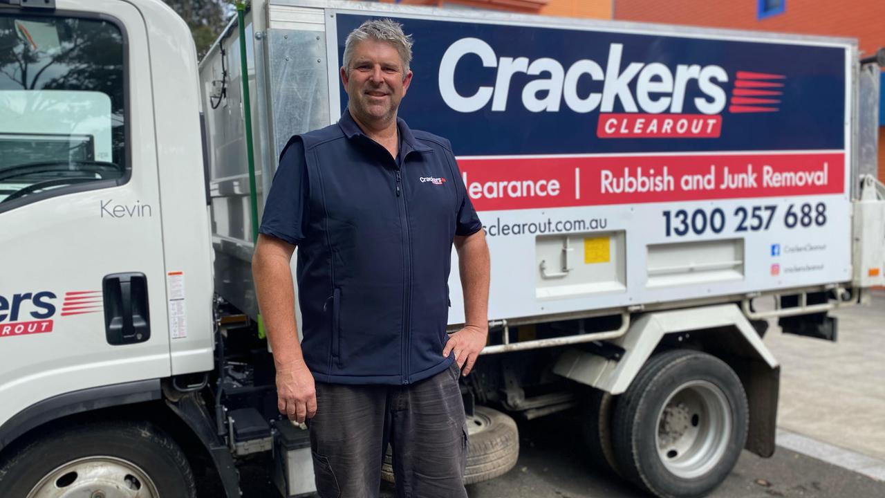 Nathan McCracken left finance to start a junk and rubbish removal business. Picture: Supplied