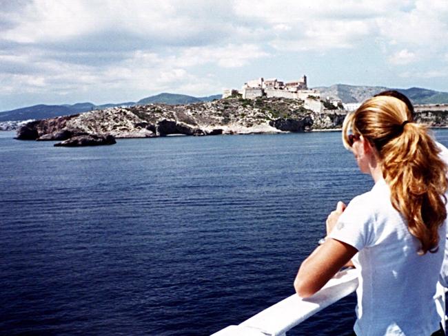 Cruising the Med ... the MV Melody approaches Ibiza, off the coast of Spain.