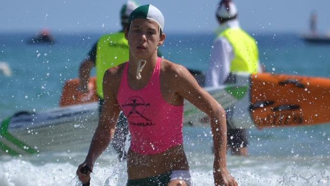 Currumbin SLSC's Hugh Munro at Kirra. Picture: Joel Kinneally