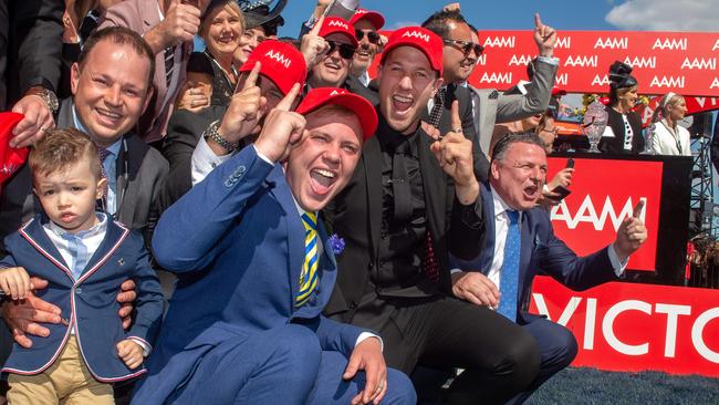 Owners could be back celebrating wins at Melbourne racetracks by the end of November. Picture: Jay Town