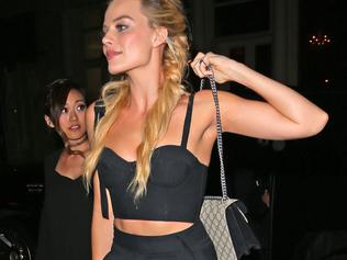 Margot Robbie pictured walking into a party at Bar Belle Reve with her 'Suicide Squad' cast member Karen Fukuhara in New York City, NY. Pictured: Margot Robbie Ref: SPL1327612 310716 Picture by: Andrew Rocke / Splash News Splash News and Pictures Los Angeles: 310-821-2666 New York: 212-619-2666 London: 870-934-2666 photodesk@splashnews.com