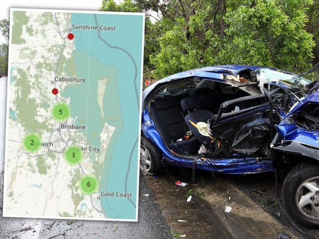 Mapped: 180 killed, hurt on Qld’s deadliest section of road