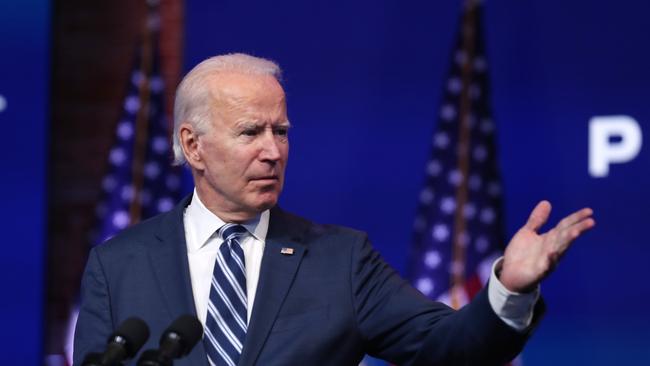 US President-elect Joe Biden leads by 20,000 votes in Wisconsin and 14,000 votes in Georgia. Picture: AFP