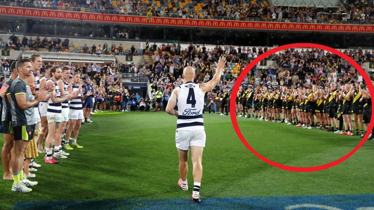 Richmond players gave Gary Ablett a fitting farewell.