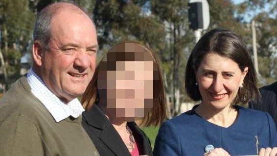 Daryl Maguire and Gladys Berejiklian, who was then premier, in Wagga in 2017.