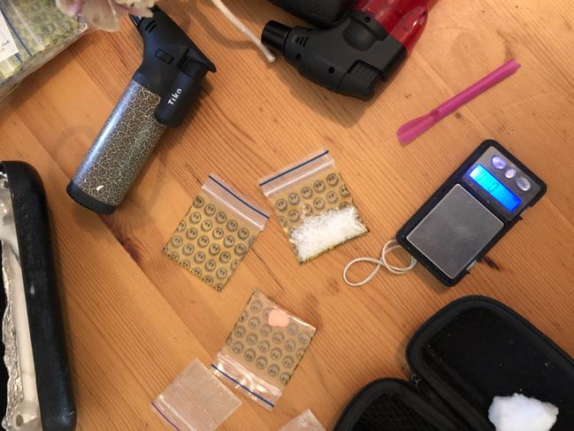 Detectives executed search warrants in Murgon and Kingaroy this week resulting in five people being arrested including three people being charged with more than 250 drug offences. Photo/QPS