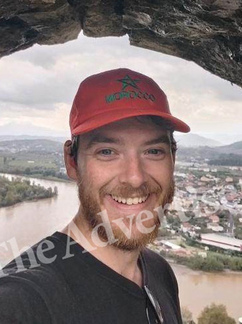 One of the last known pictures of Cameron Twiss in Albania. Picture: Supplied