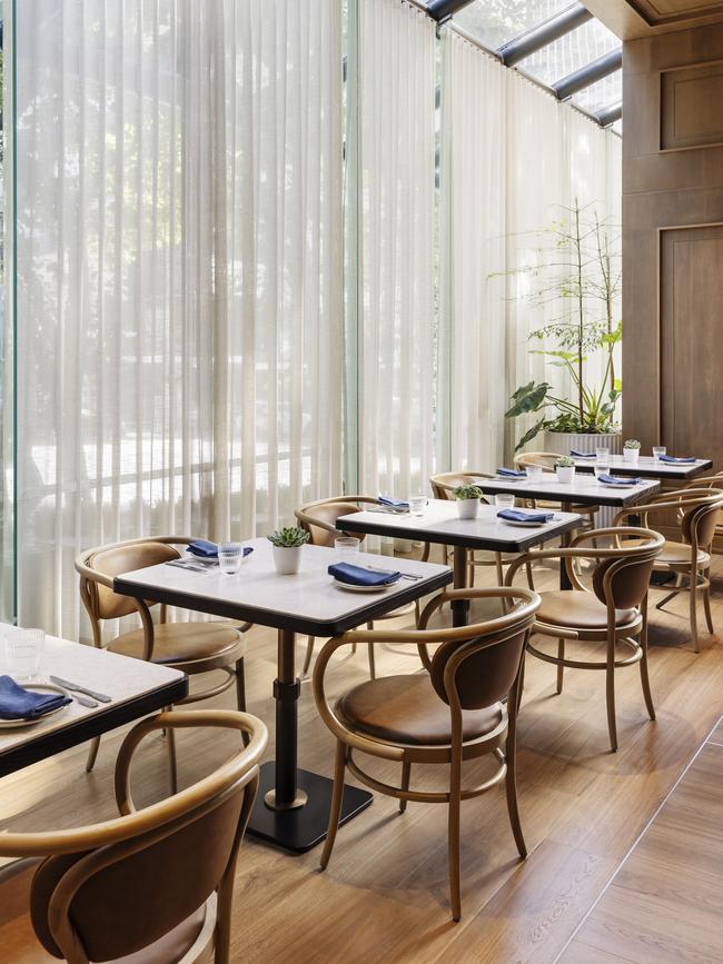 Detail of Trivet restaurant.