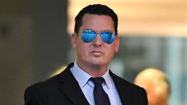 Ipswich lawyer Cameron McKenzie, 37, was convicted on one extortion count. Picture: AAP/Dan Peled