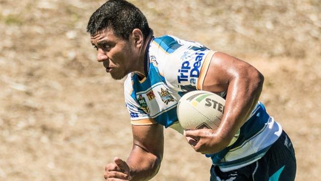 Moeaki Fotuaika is just 18 but has impressed NRL veterans with his physical prowess in pre-season. Photo: Courtesy Gold Coast Titans