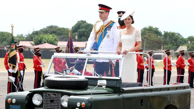 Prince William and Kate during their tour of the Caribbean. Picture: Getty Images.