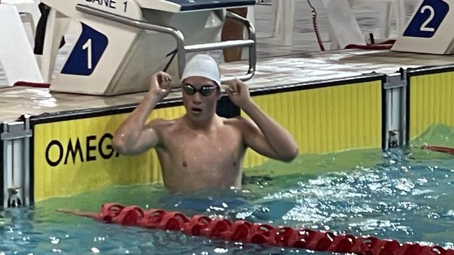 Nudgee's Edward Berry was thrilled with his win in the senior meet.