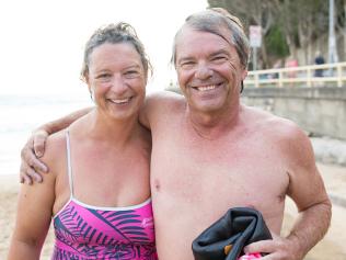 A couple at the beach