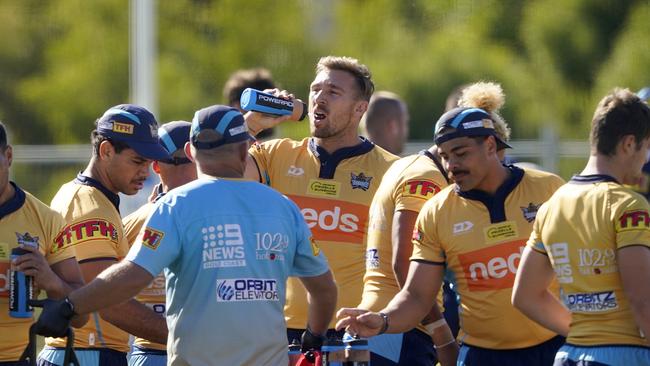 The Titans could be forced to move home games under the new NRL draw. Picture: AAP.