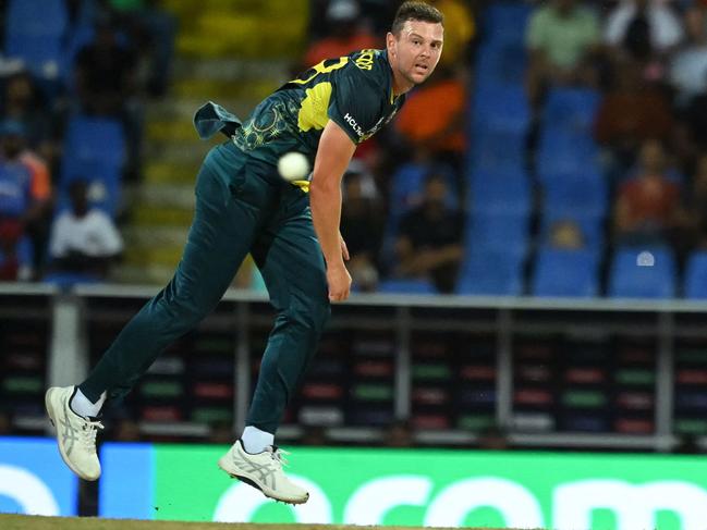 Australia's Josh Hazlewood has faith the older stars of the current squad could make an impact at a future World Cup. Picure: AFP