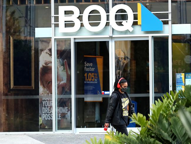 BRISBANE, AUSTRALIA - NewsWire Photos AUGUST 13, 2021: Bank of Queensland stock images at the BOQ building in Newstead Brisbane.  Picture: NCA NewsWire /Jono Searle