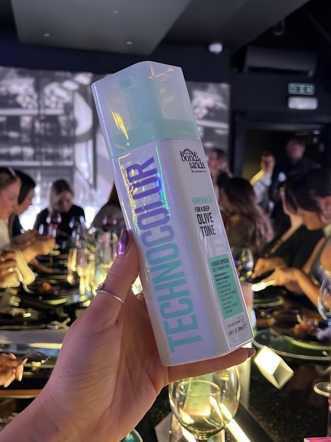 Bondi Sands hosted parties around the world to celebrate the launch of its new Technocolor tan. Picture: Instagram/kateelisabethxo