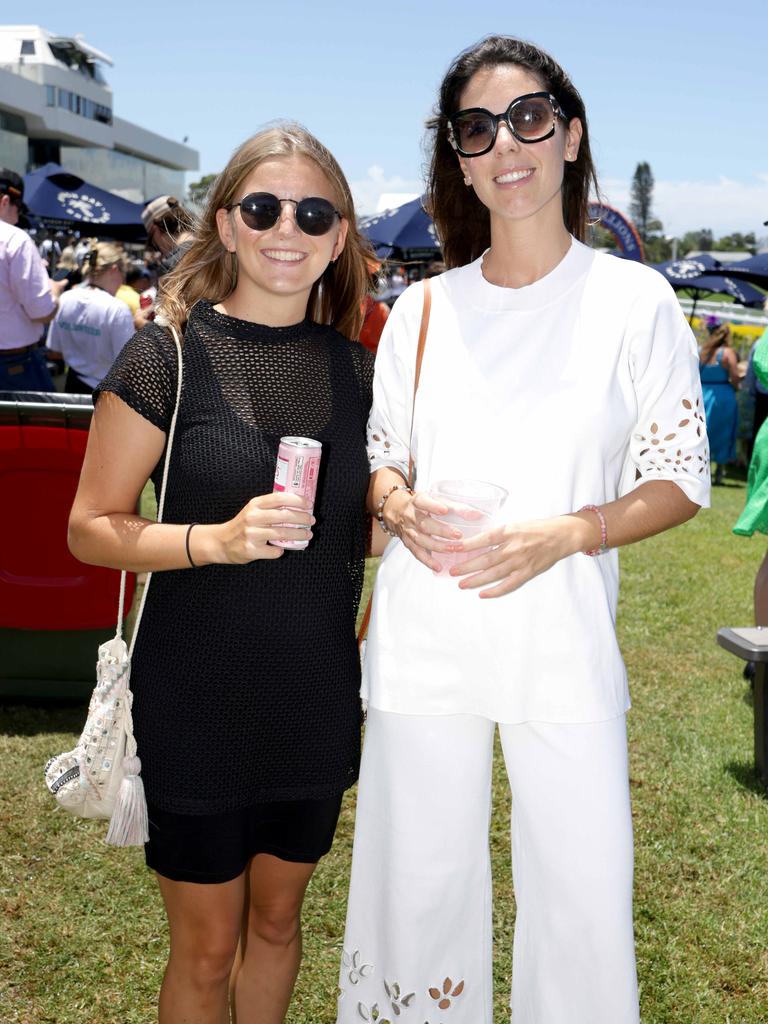 Socials - Chiara Benenati with Alejandra Sallares, attend The Star Gold Coast Magic Millions Raceday. Picture: Steve Pohlner