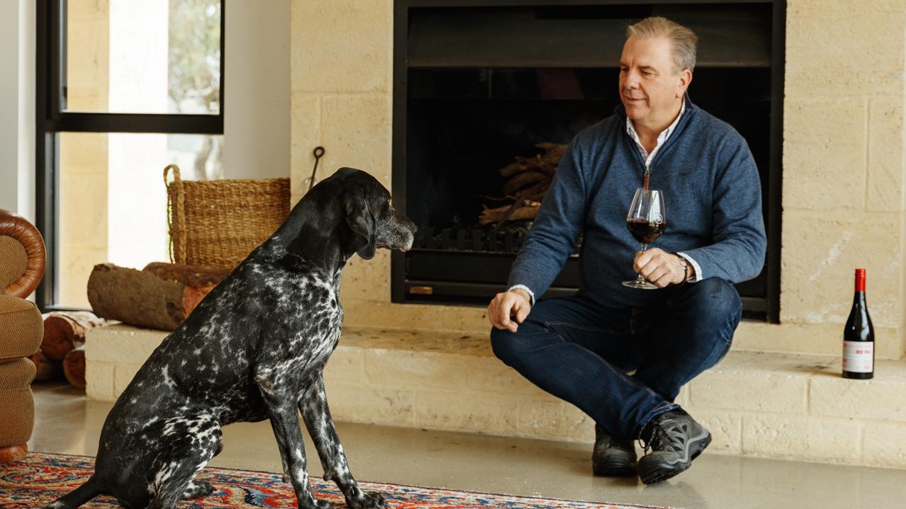 Ben Riggs and his dog, Arnold from Mr Riggs. Picture: Supplied