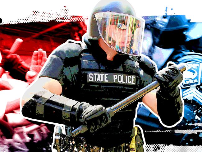 The increased militarisation of US police forces has been on display in recent days. Picture: Supplied