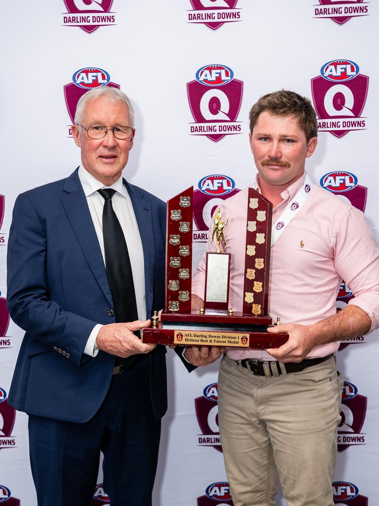 Jayden Smith after winning the 2024 AFL Darling Downs Holman Medal.