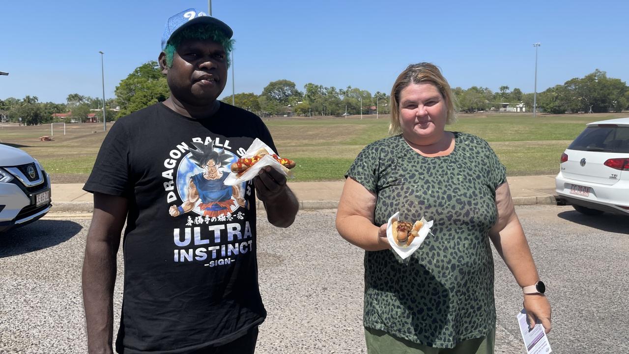 Timothy and Rebecca Peters after voting in the Waters Ward by-election at Sanderson Middle School. Picture: Bethany Griffiths